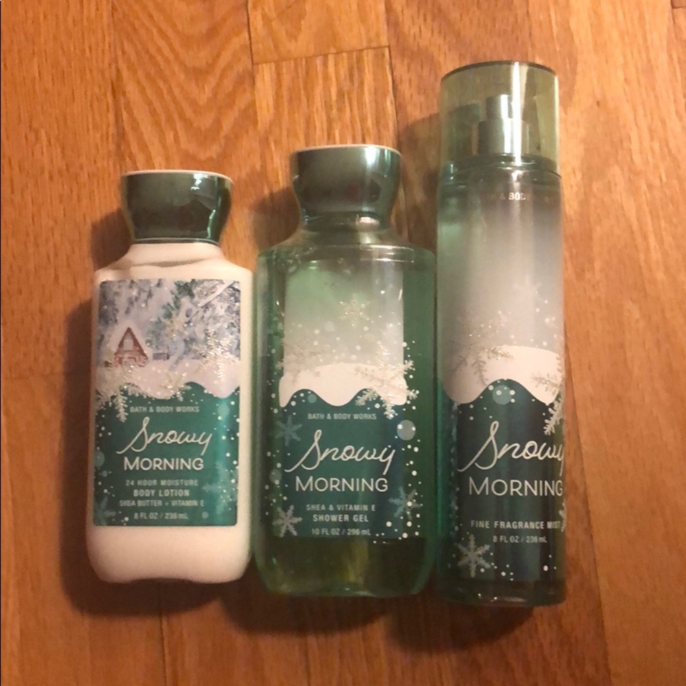 snowy morning set bath and body works